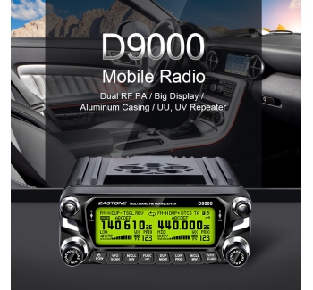 ZASTONE D9000 Car Walkie Talkie 50W mobiles Radio Dual Band VHF UHF